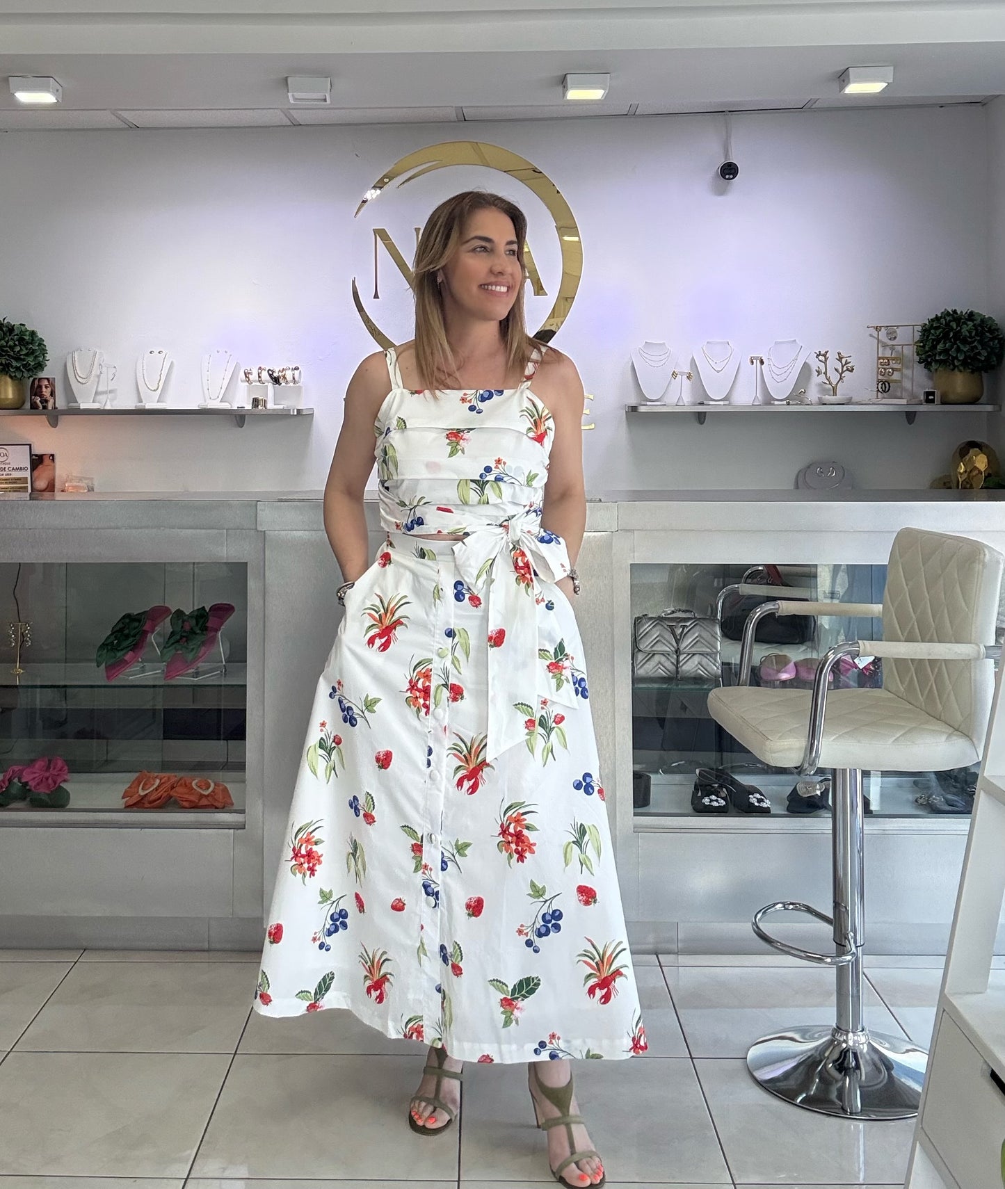 Frutsy maxi skirt set