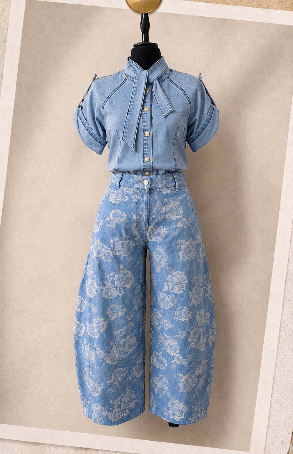 Bloom Barrel Denim