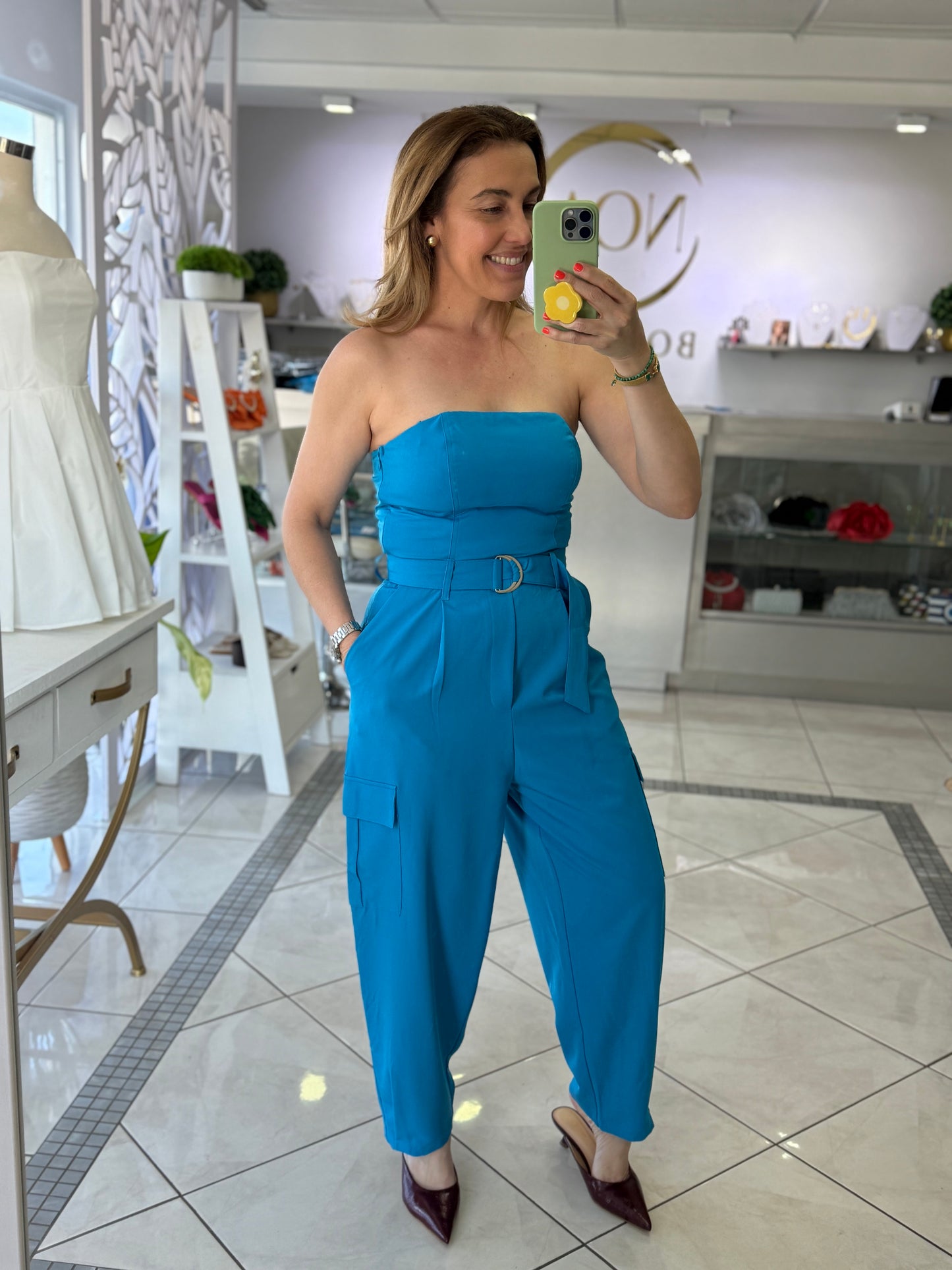 Sapphire charm jumpsuit