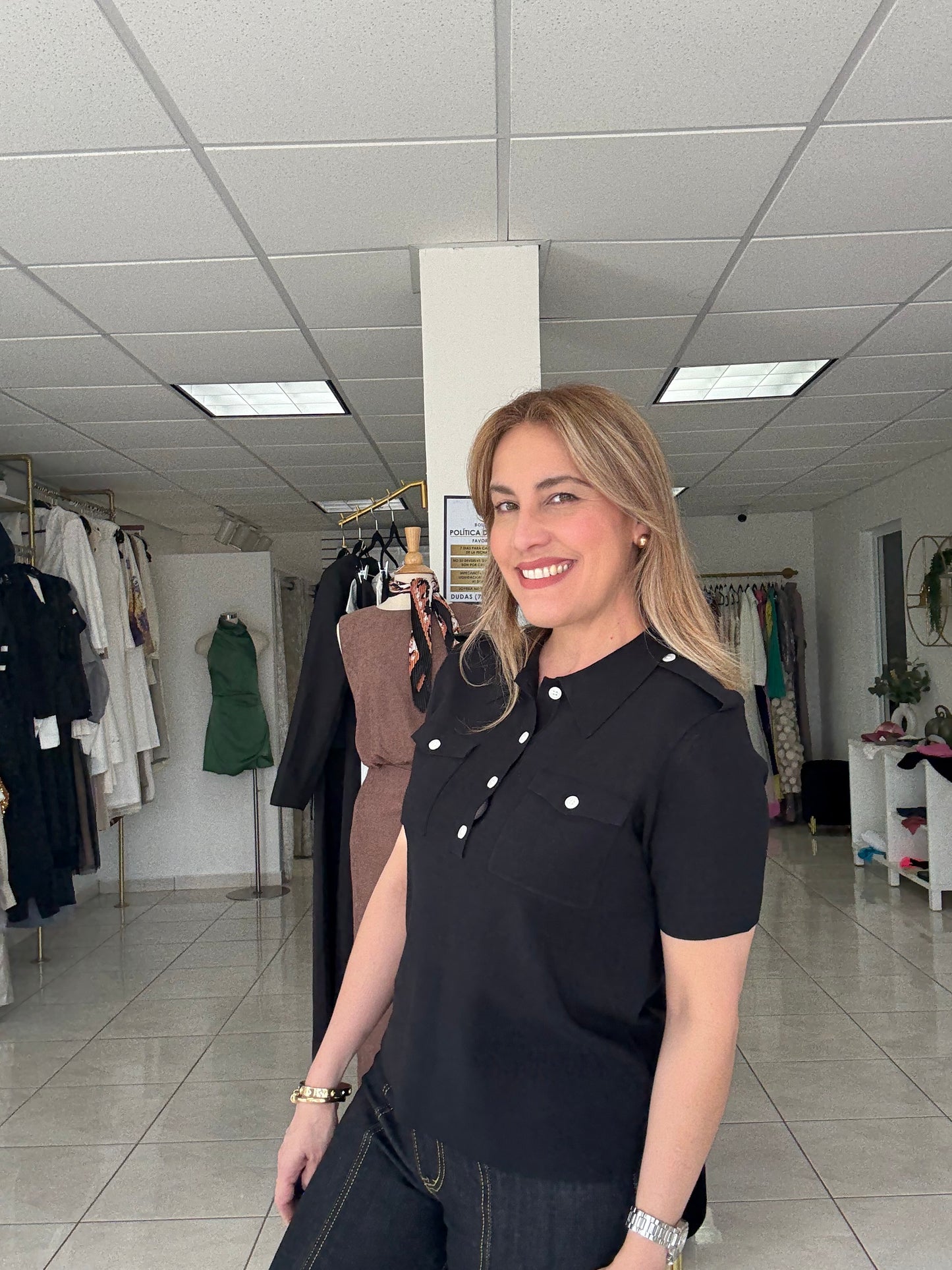 Button down polo shirt