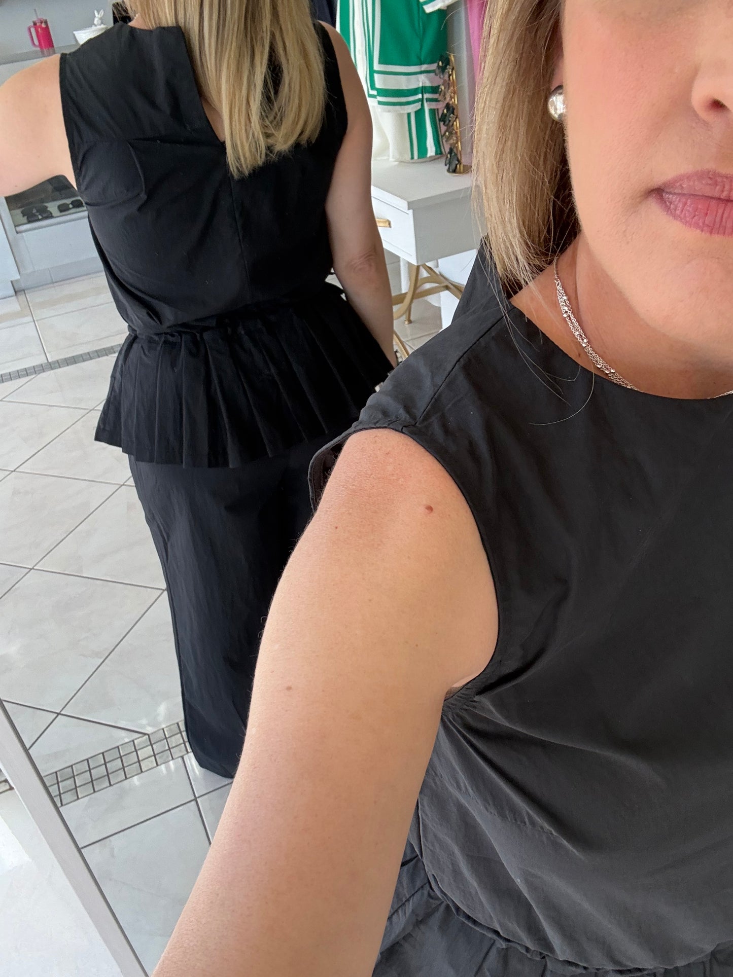 Marcela pleated detail jumpsuit