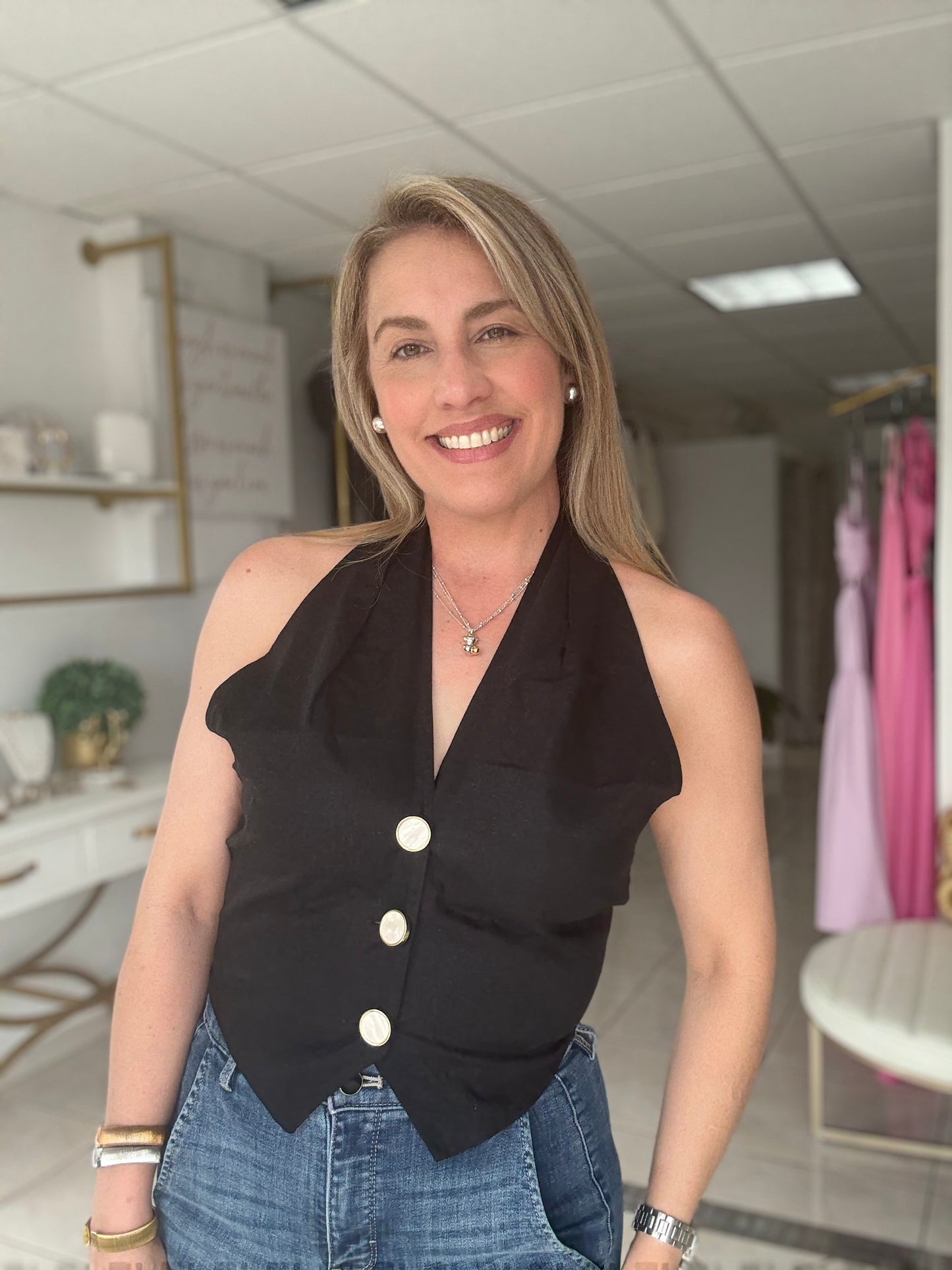 Alanis Halter Neck Vest