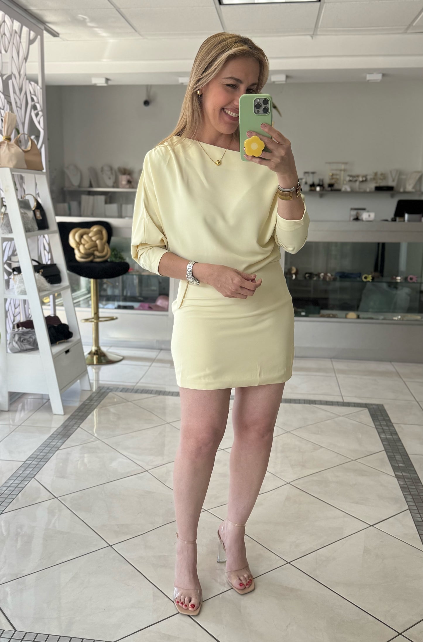 Aria long sleeve dress