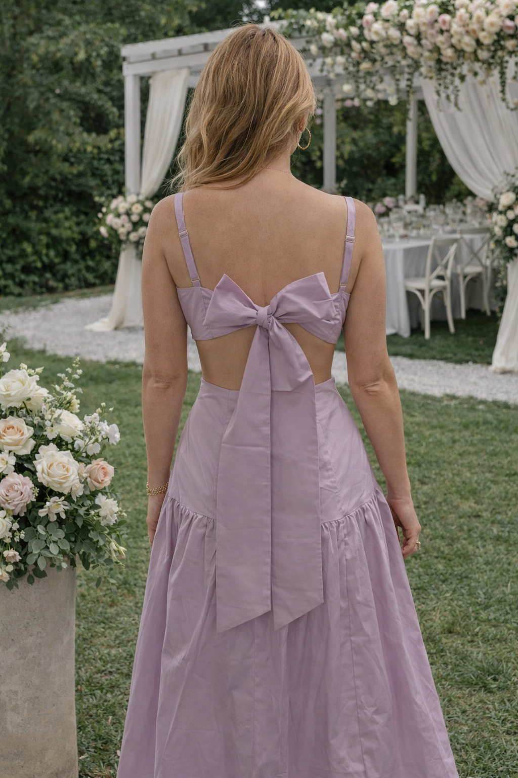 Lavender Grace midi dress