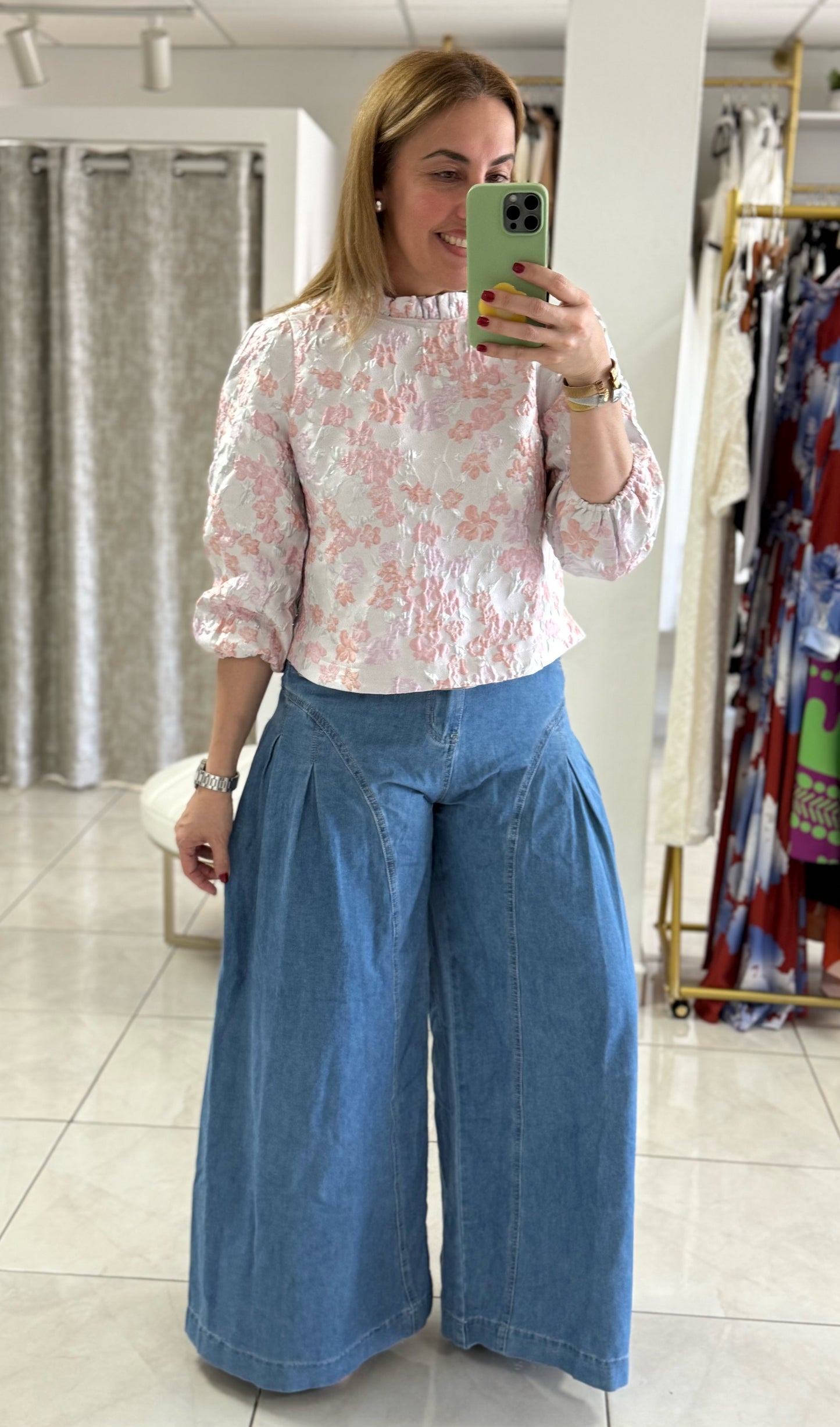 Pink Silver Blouse