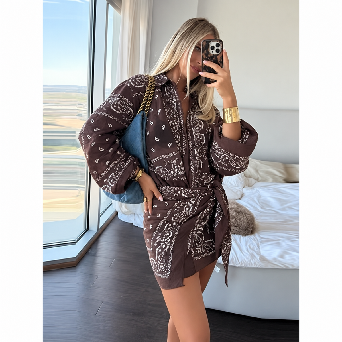 Paisley bandana dress