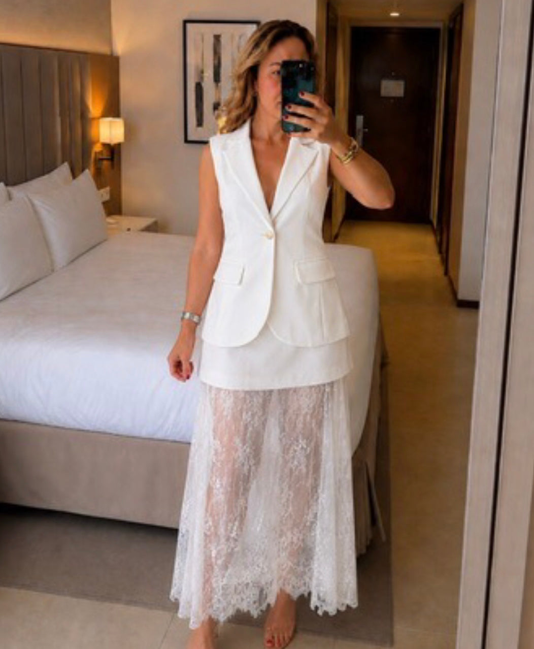 Grace in White Skirt