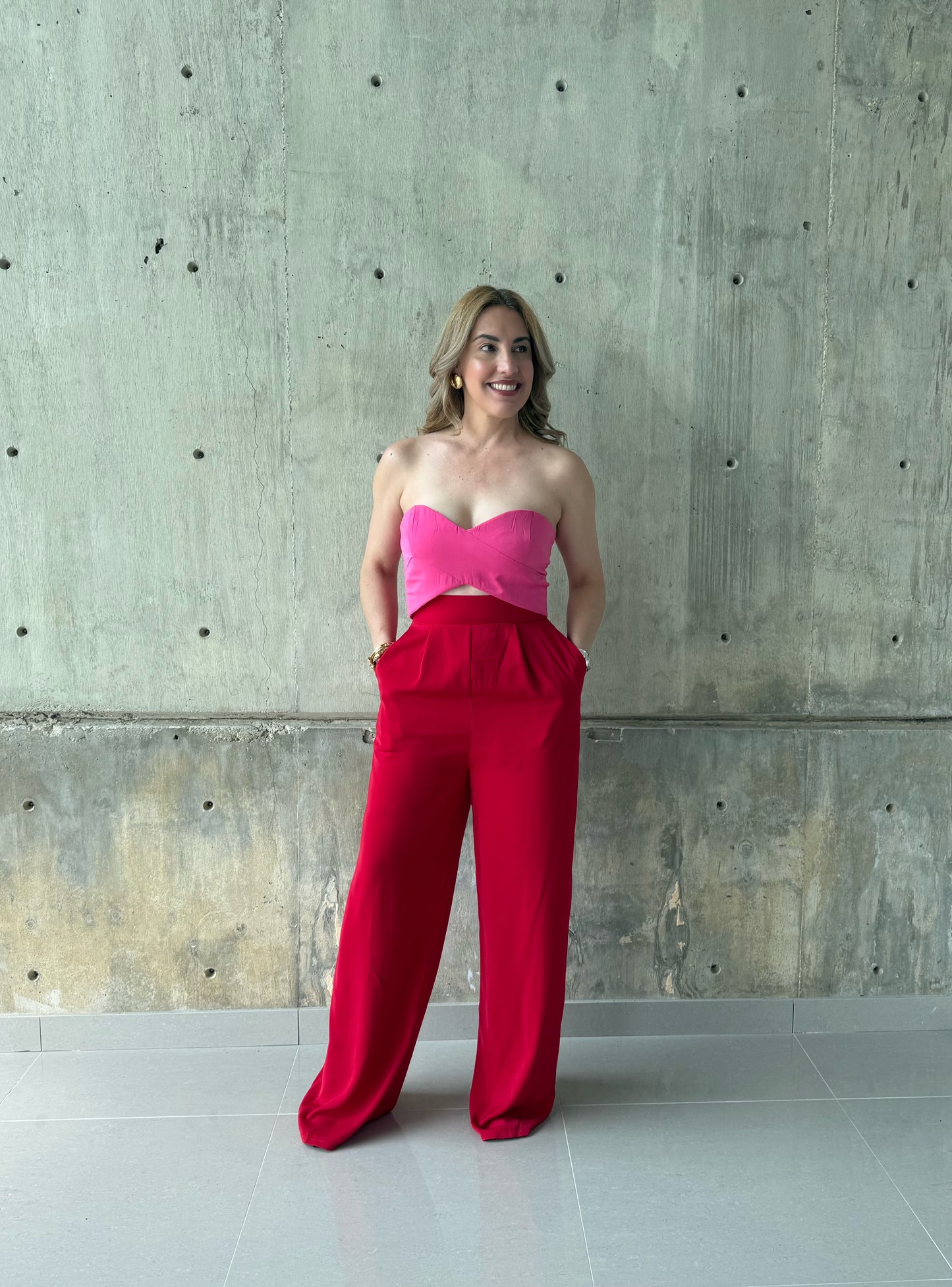Josie color block jumpsuit