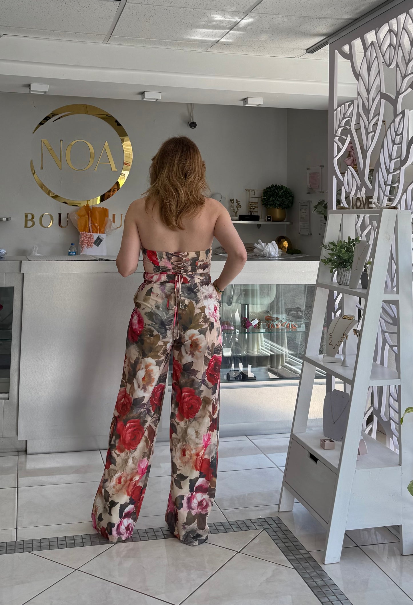 Romantic garden bustier set