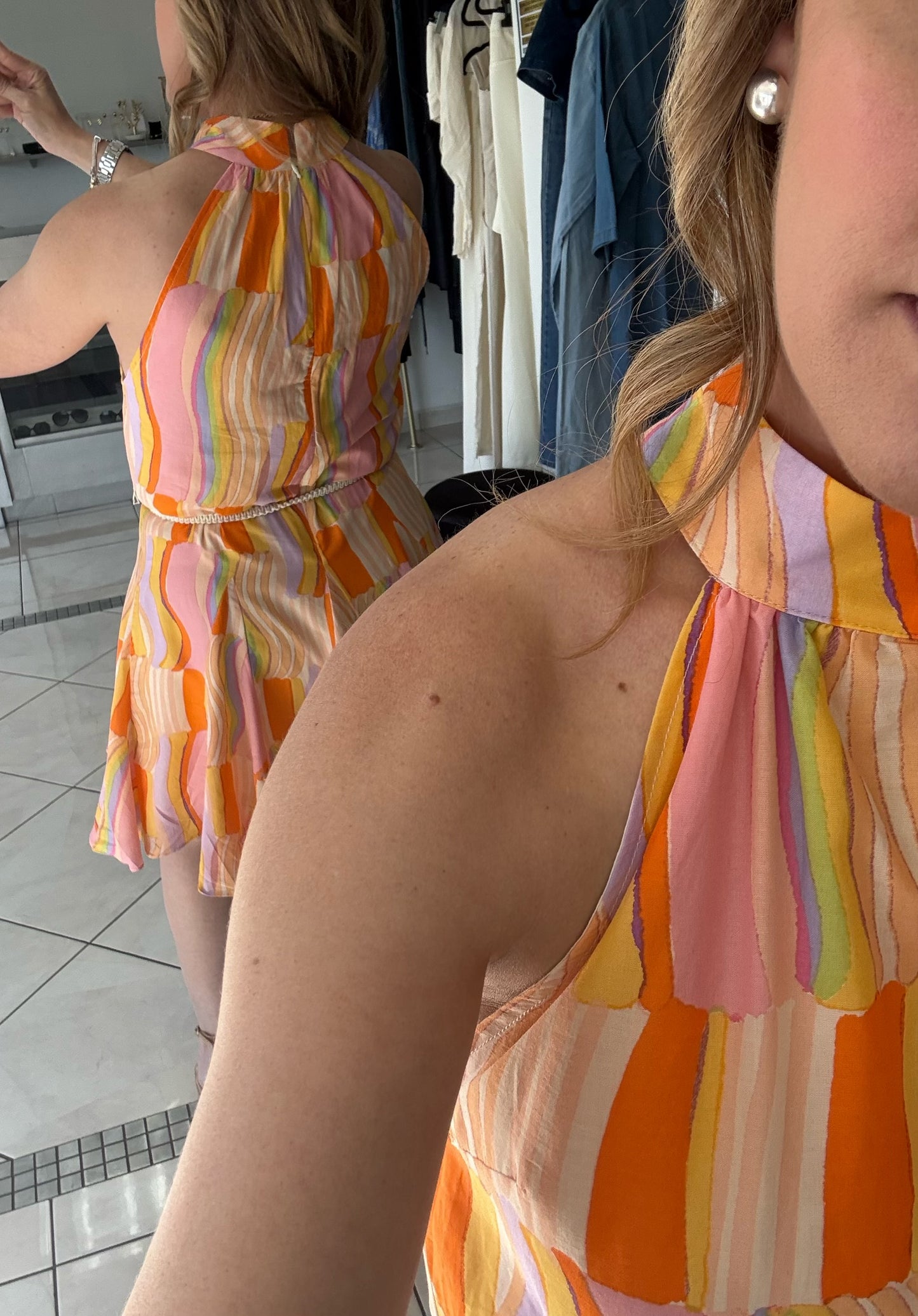 Colorfull short dress