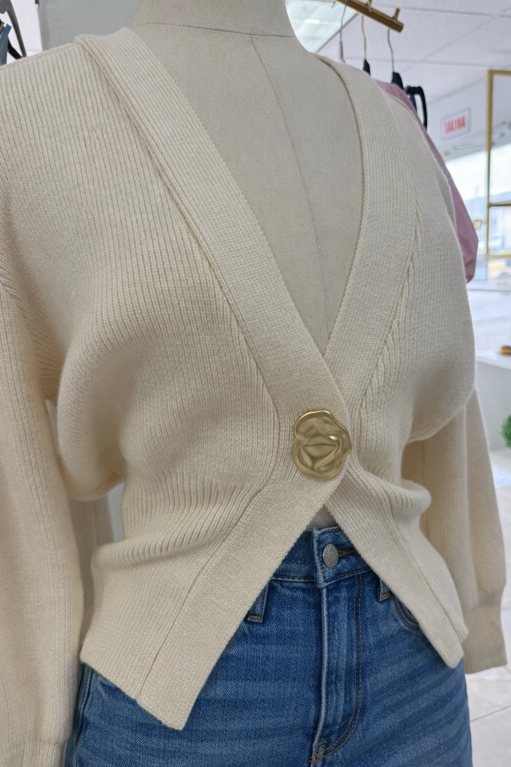 Golden touch cardigan