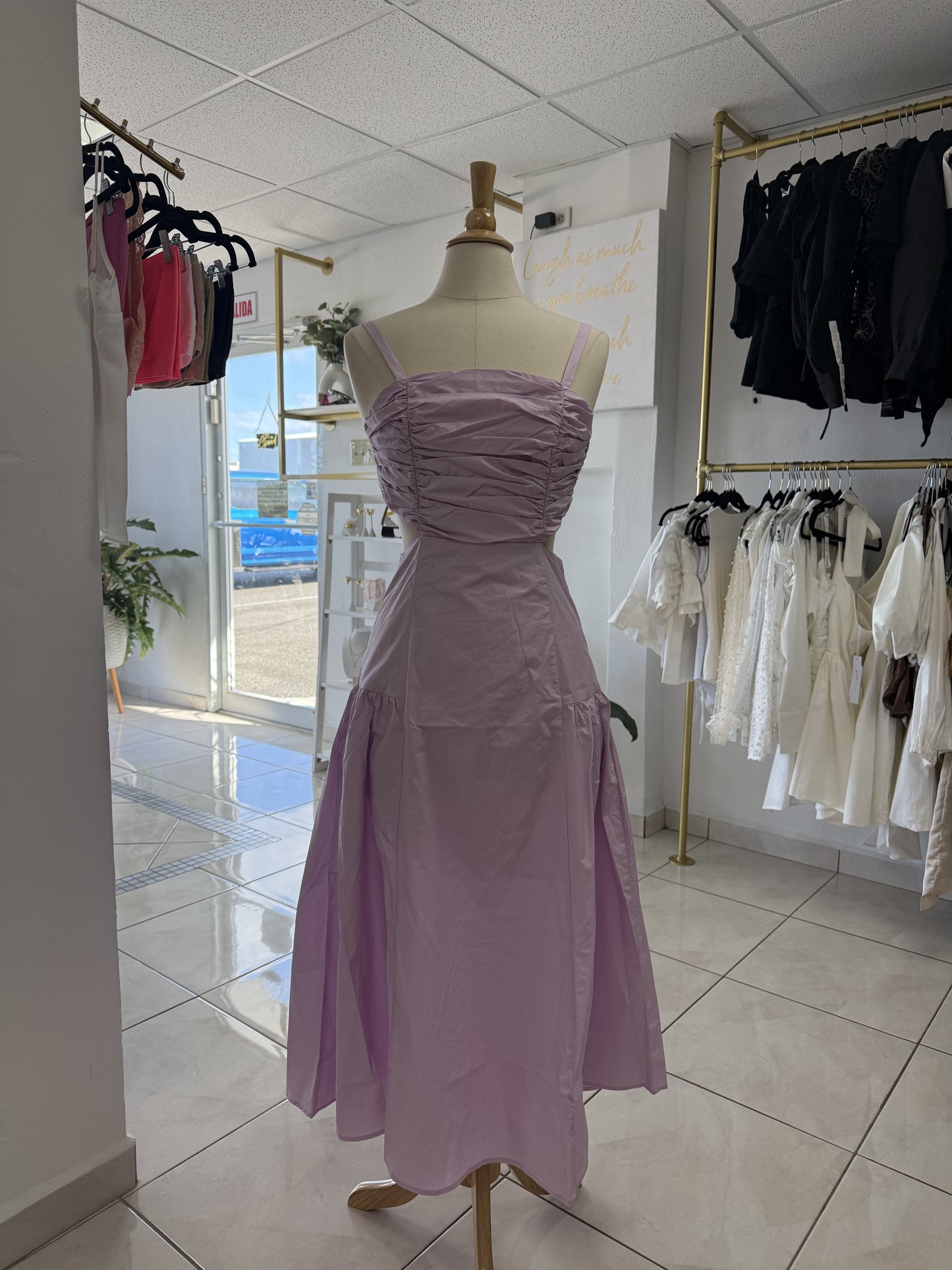 Lavender Grace midi dress