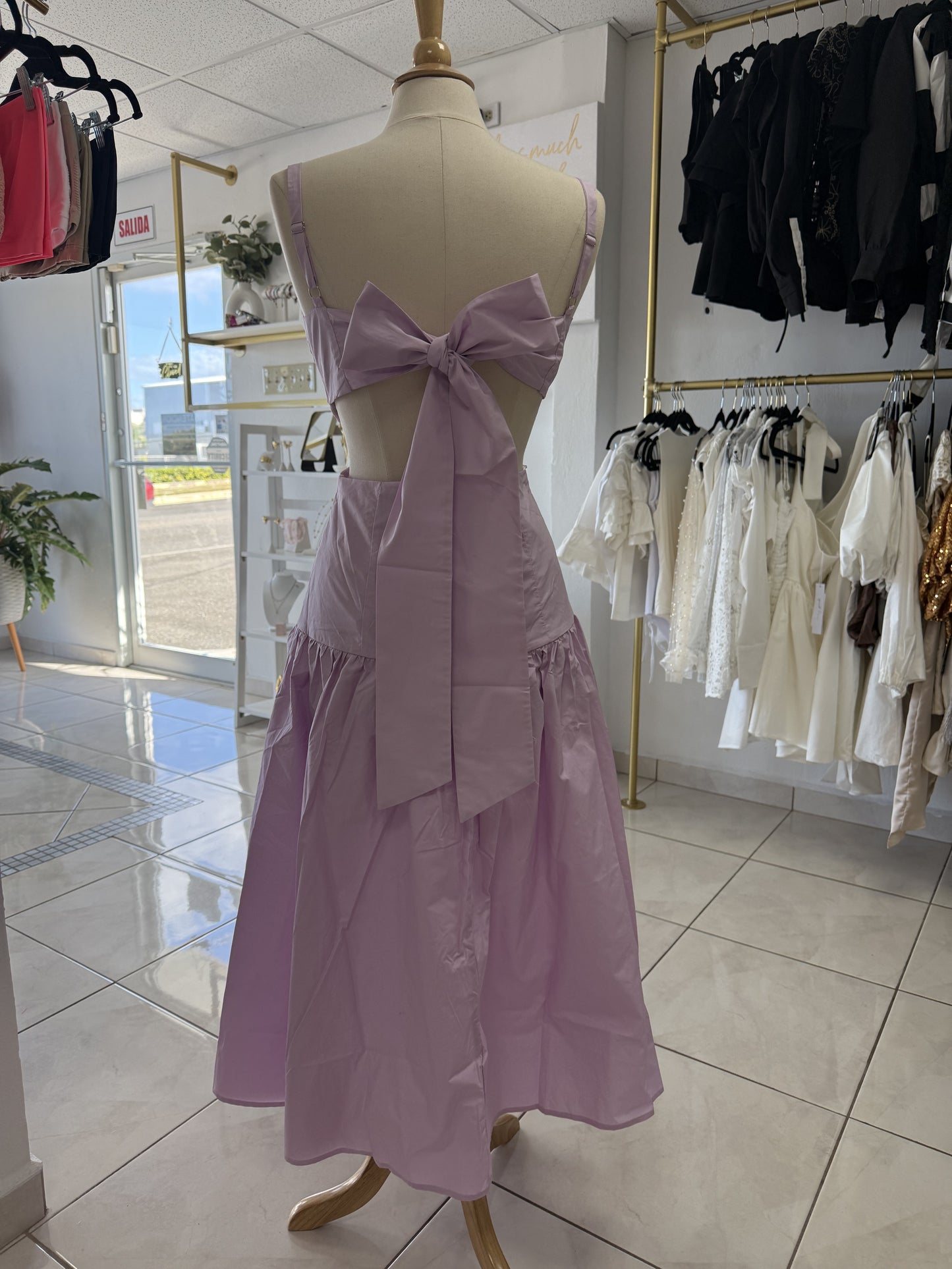 Lavender Grace midi dress
