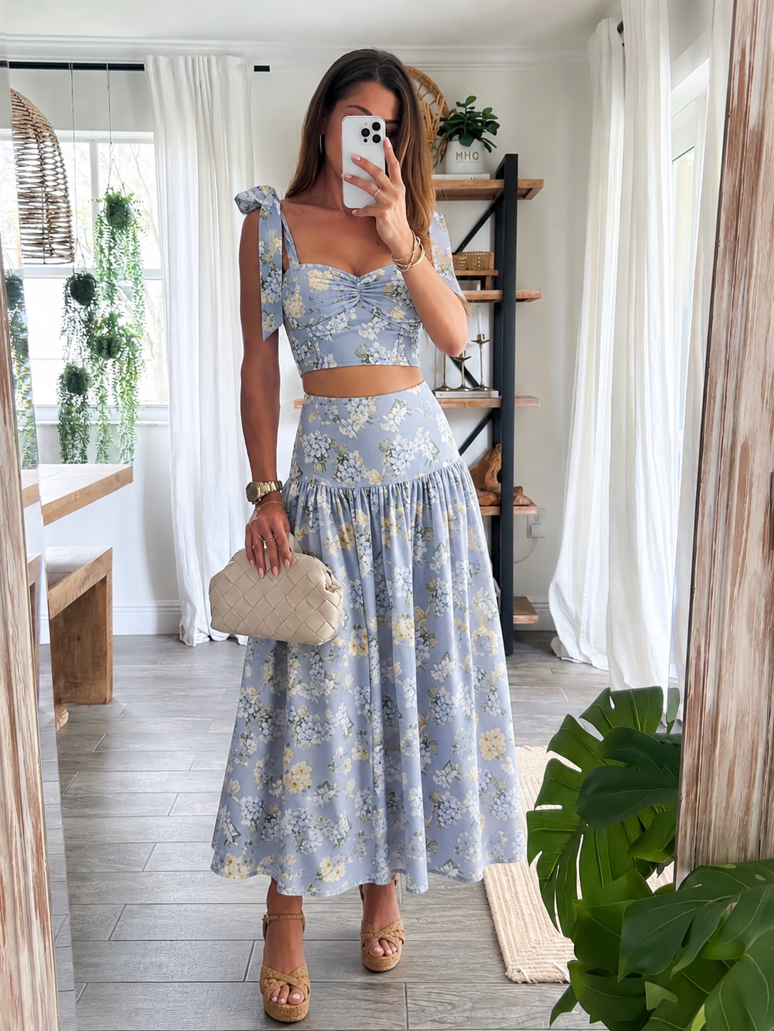 Floral Skirt Set