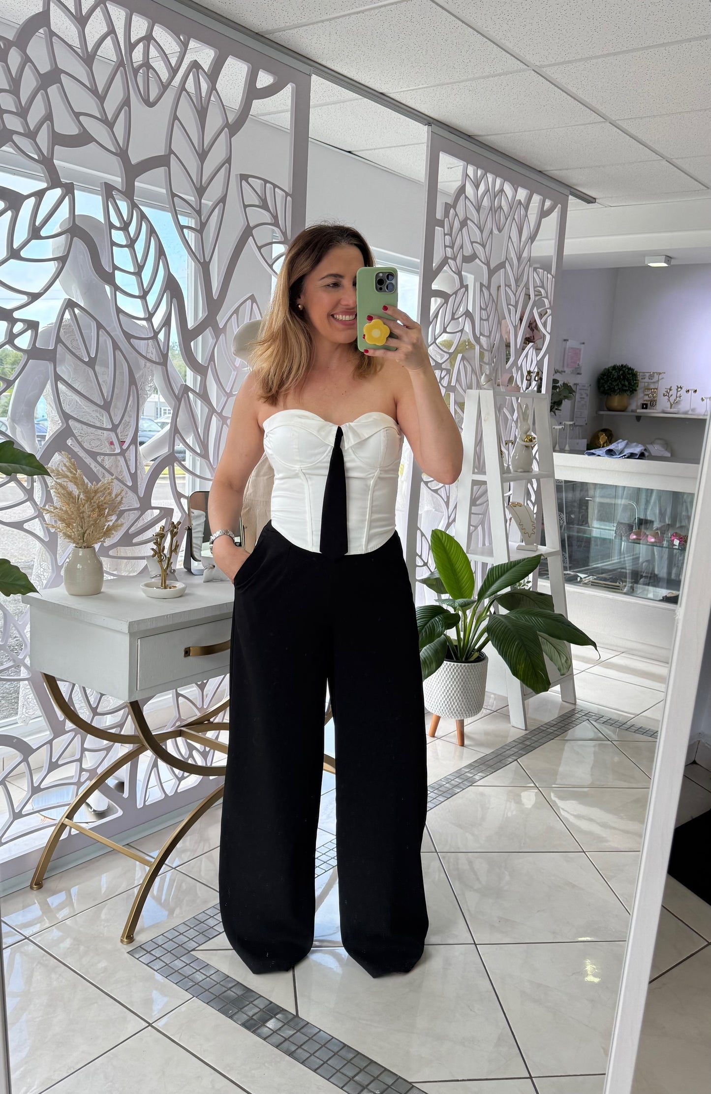 Bustier and pant set