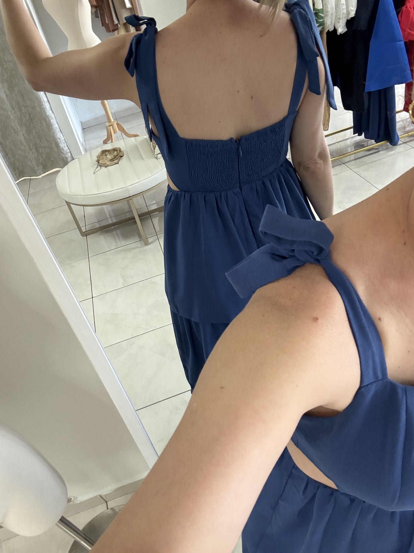 Vitalia Ruffle maxi dress