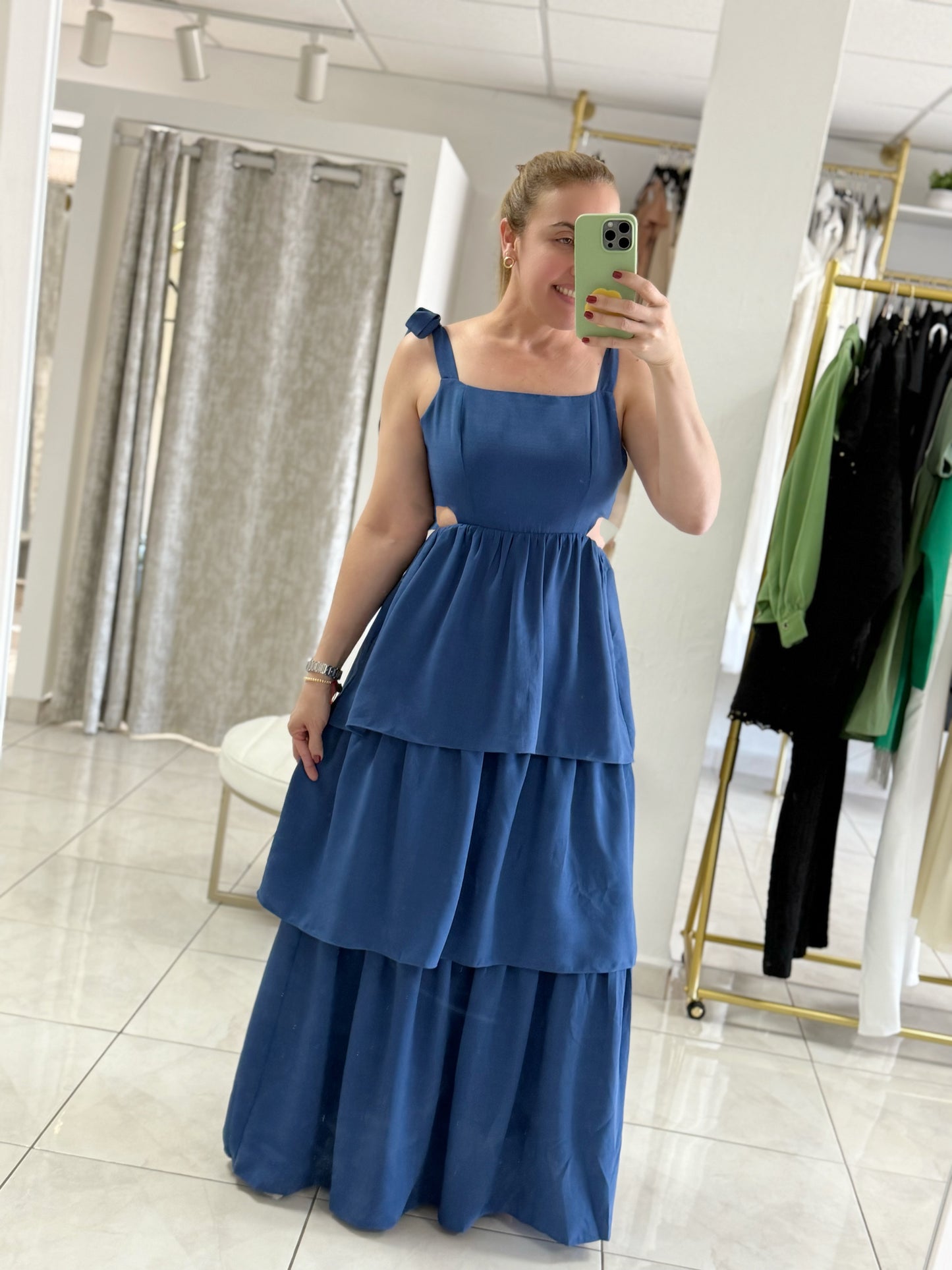 Vitalia Ruffle maxi dress