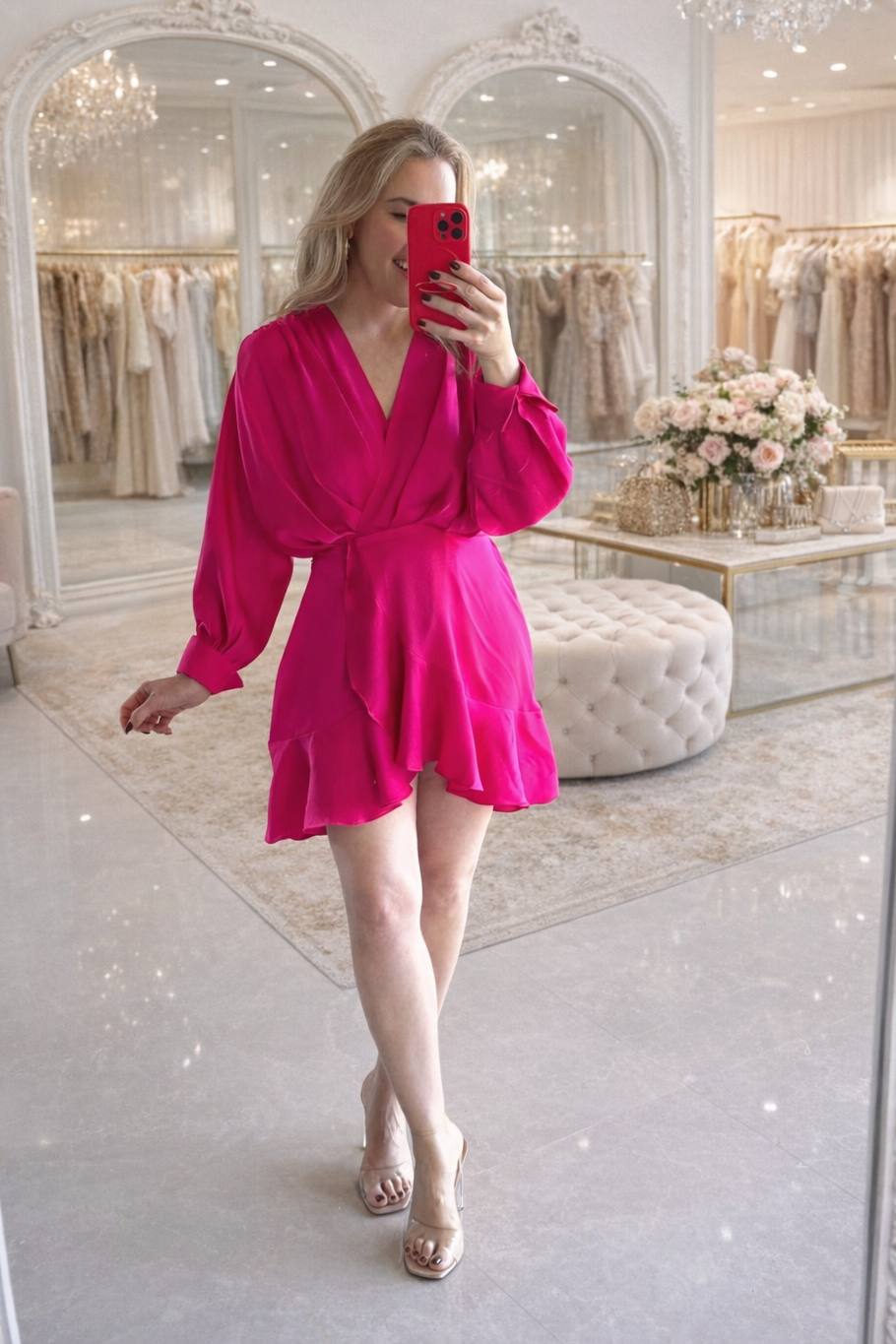 Loose fit mini dress