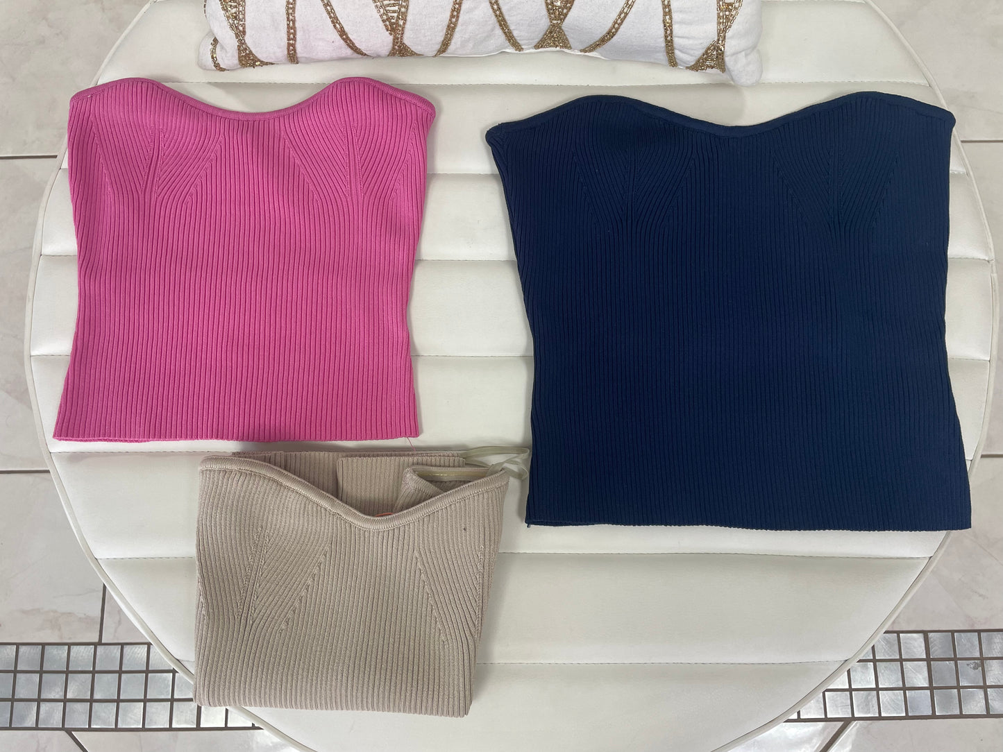 Sweetheart knit bralette