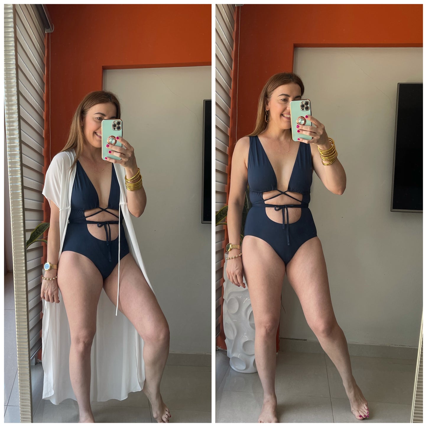 Wrap tie monokini