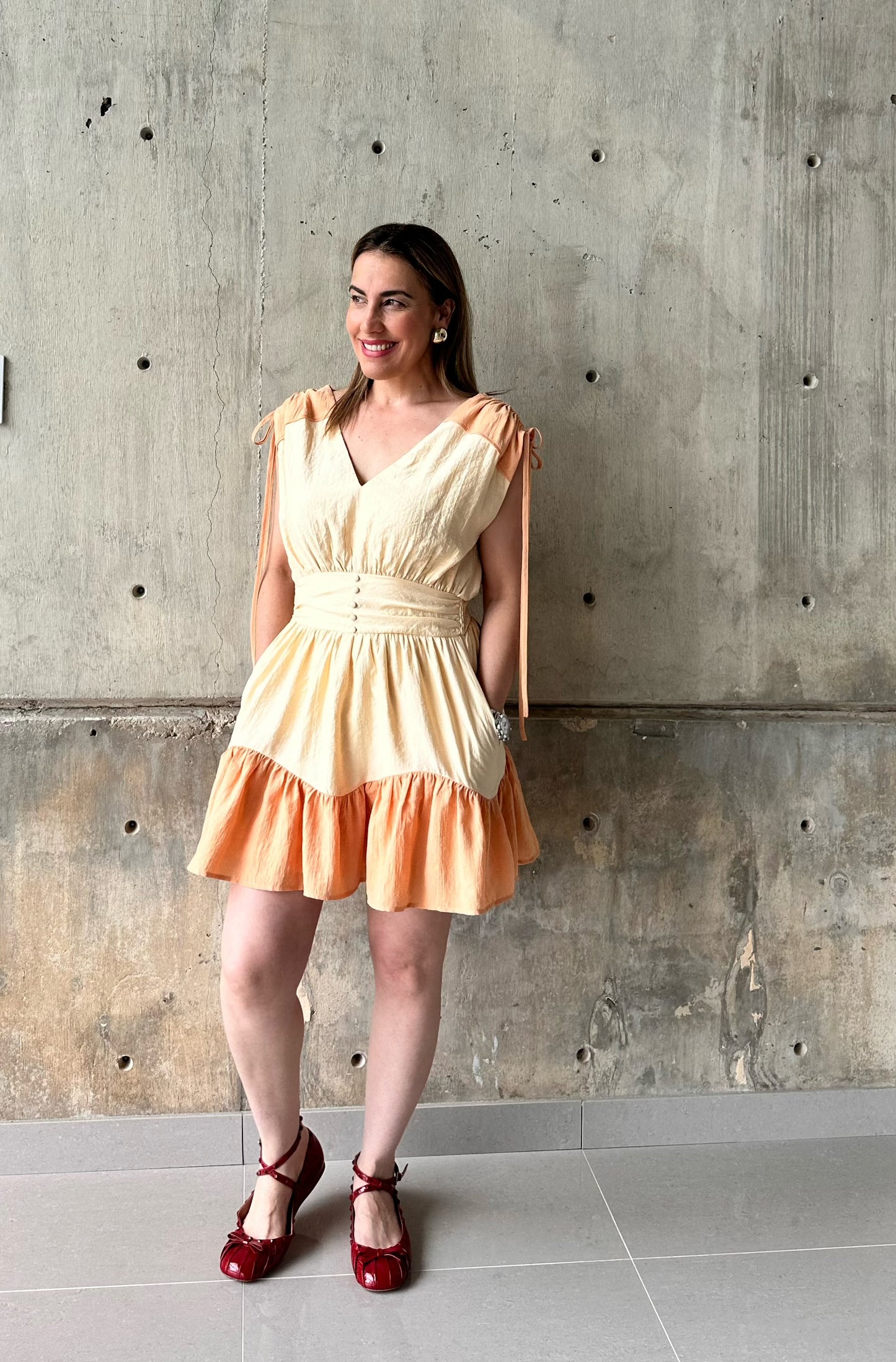 Apricot Dress