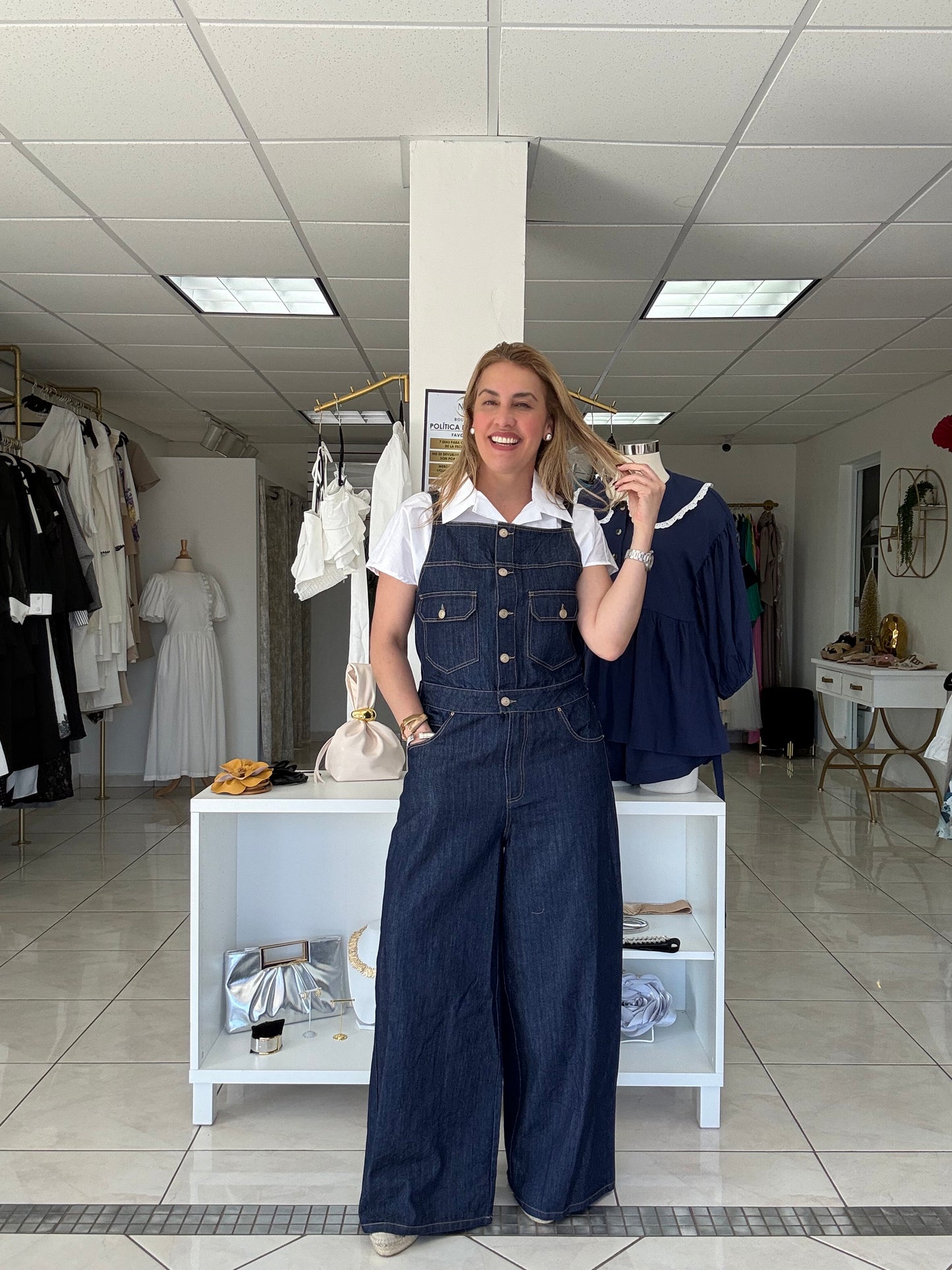 Athina denim overall