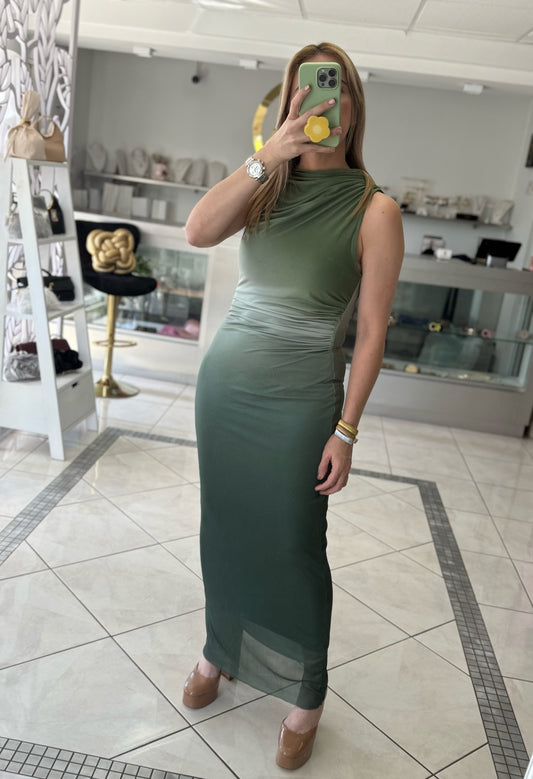 Ombred sleeveless dress