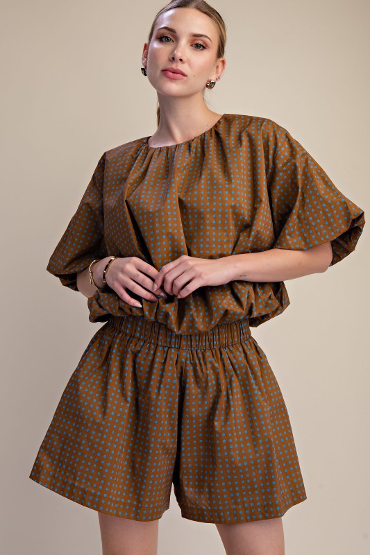 Dot print short set
