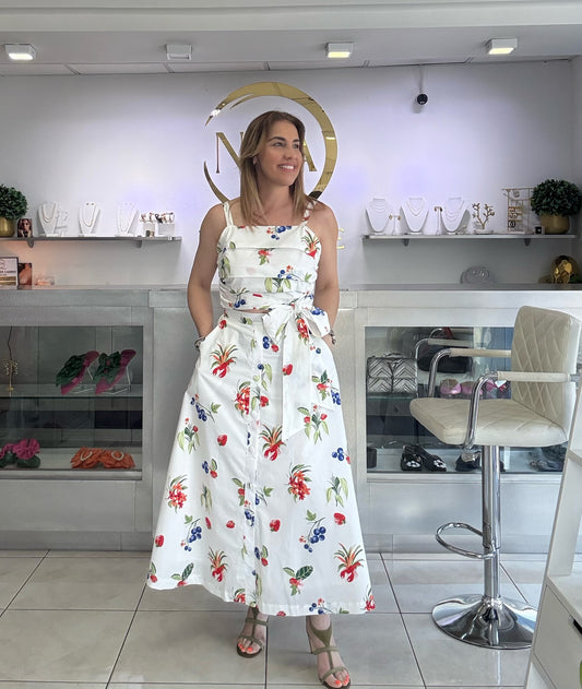 Frutsy maxi skirt set