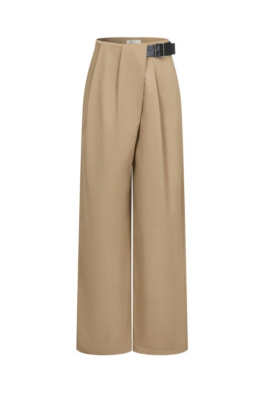 Asymettrical Pleated Pants