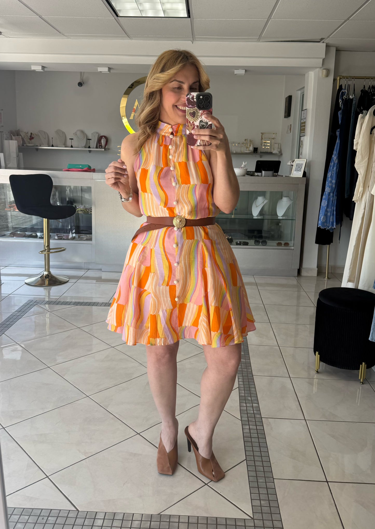 Colorfull short dress
