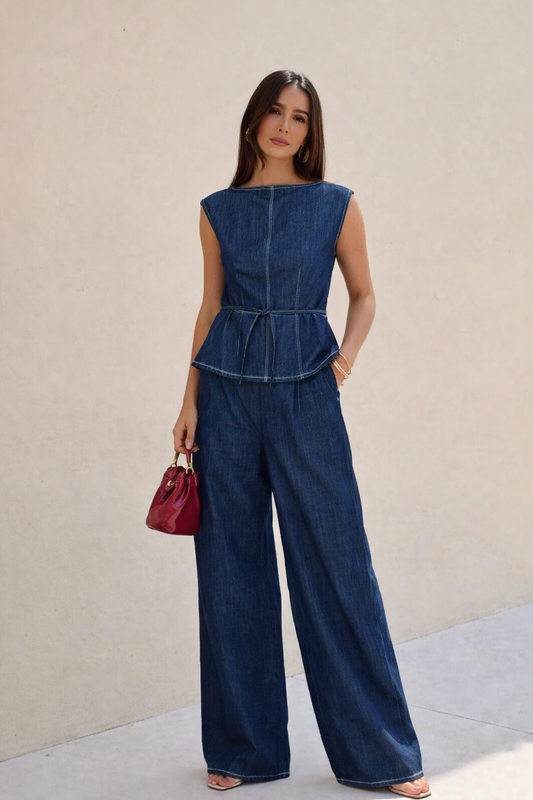 Indigo denim set