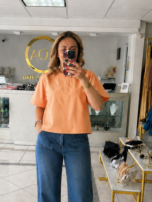Apricot casual top
