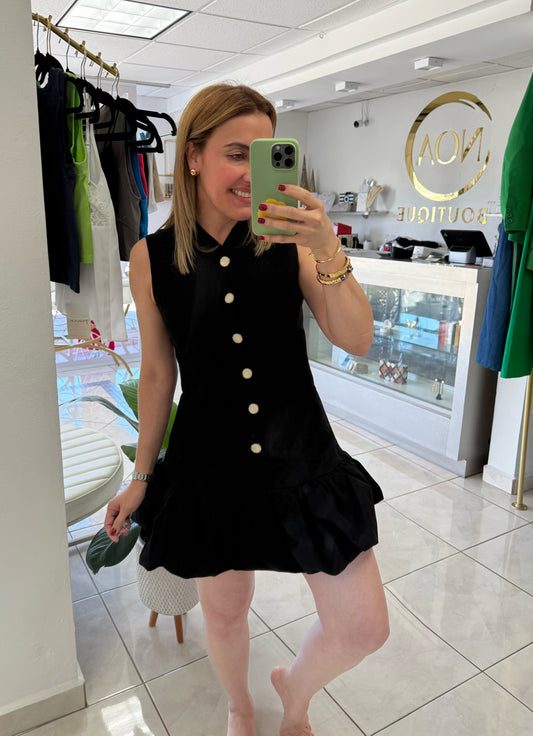 Bubble hem mini dress