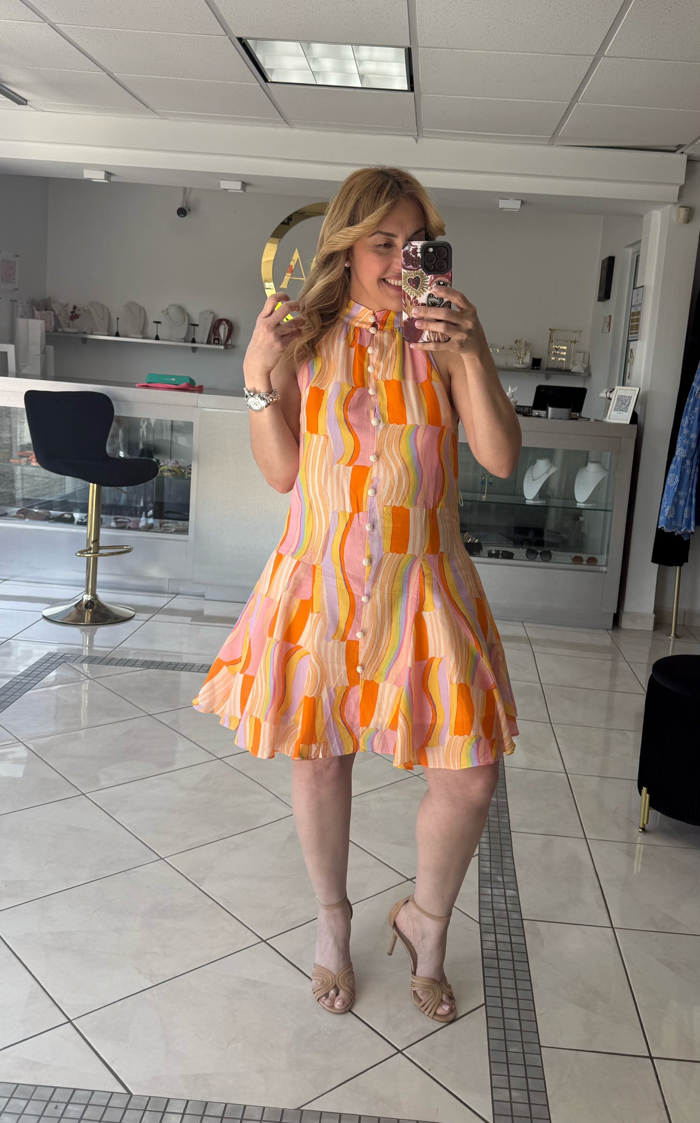 Colorfull short dress