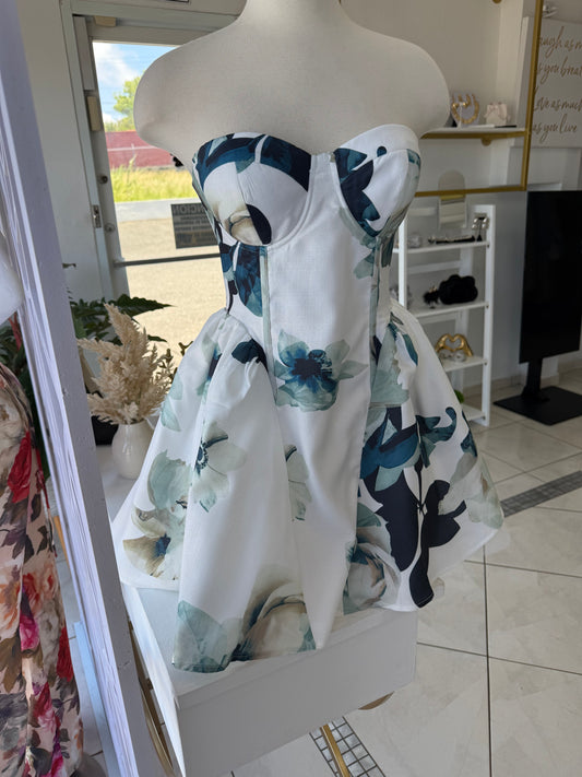 Bouquet corset dress