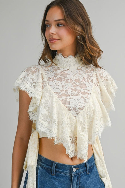 Lace romantic top
