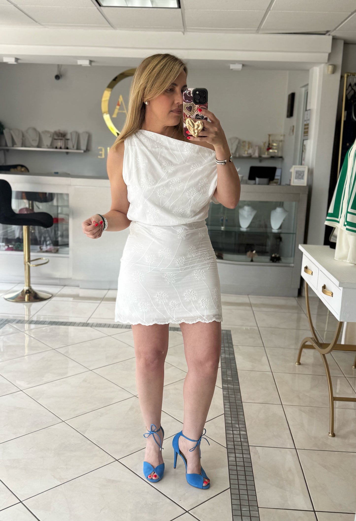 Ivory Mini Elegant dress