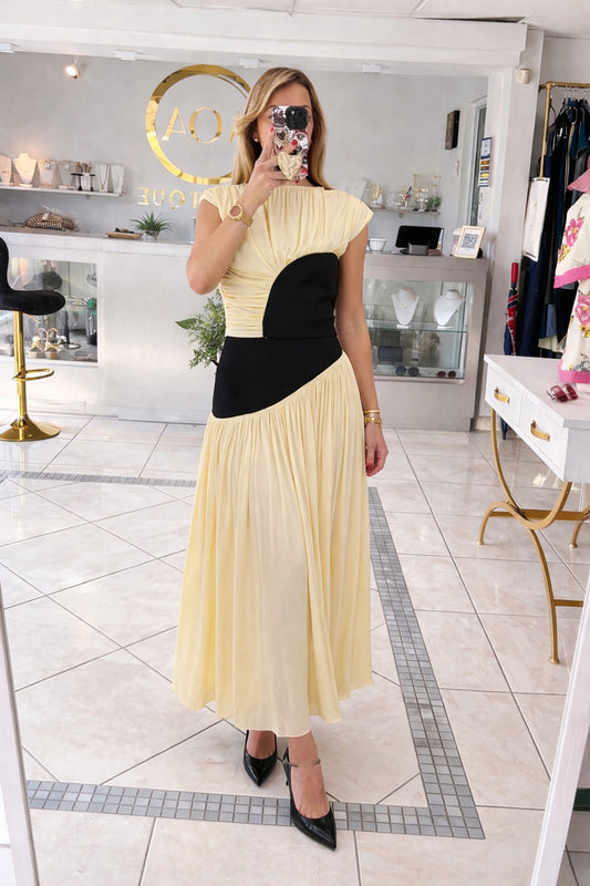 Butter Yellow skirt Set