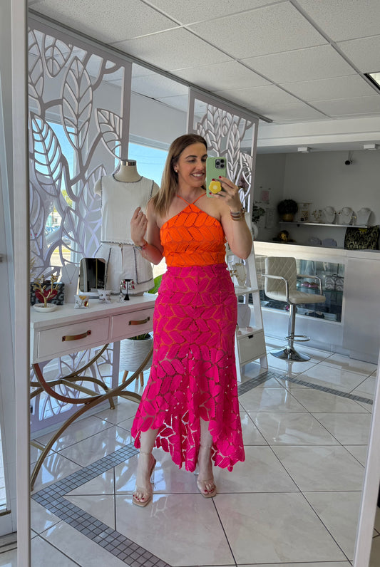 Elis guipure dress