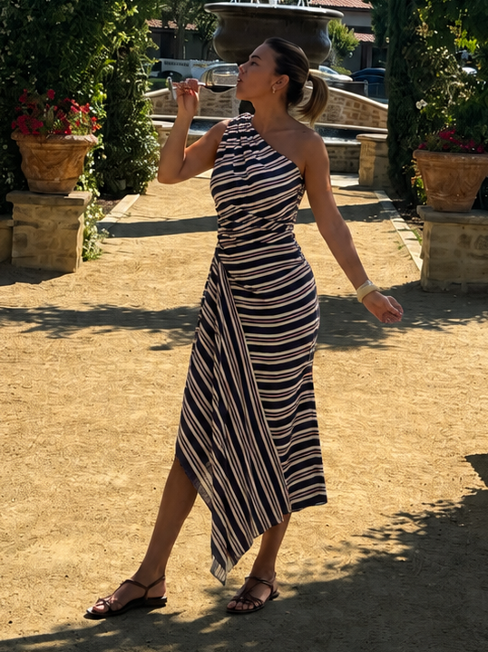 Midnight Stripes Dress