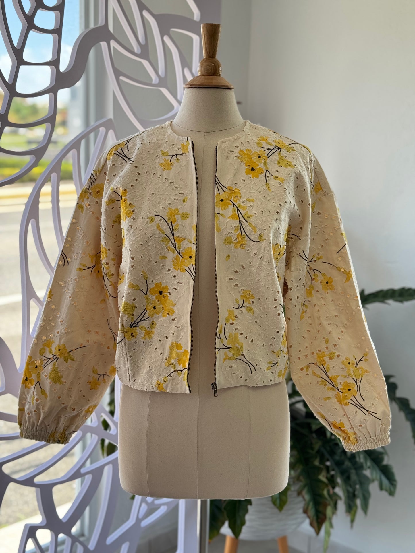 Floral Grace Zip Up