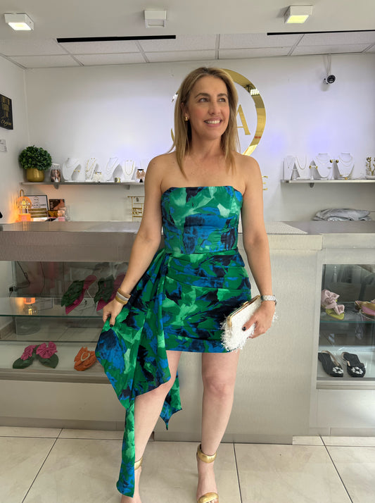 Zoe fishtail mini dress