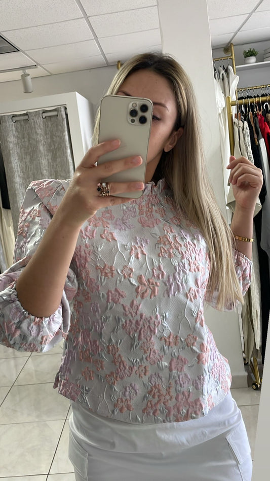 Pink Silver Blouse