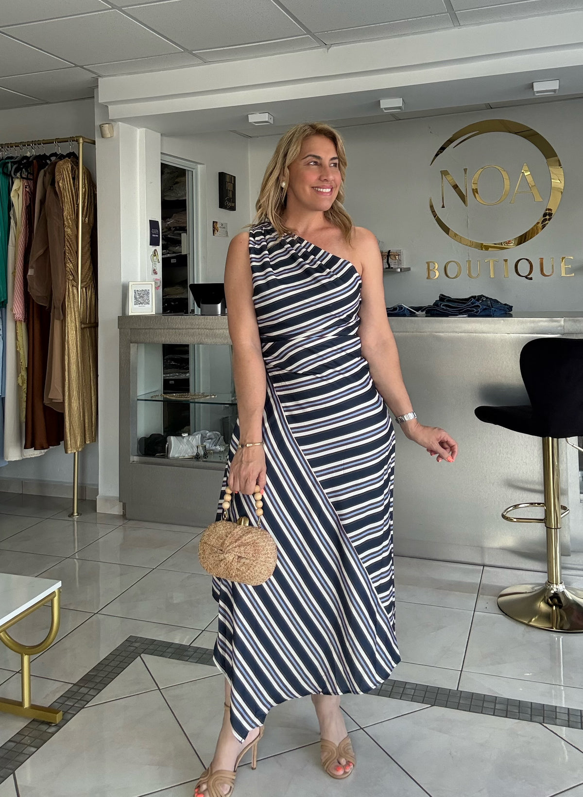 Midnight Stripes Dress