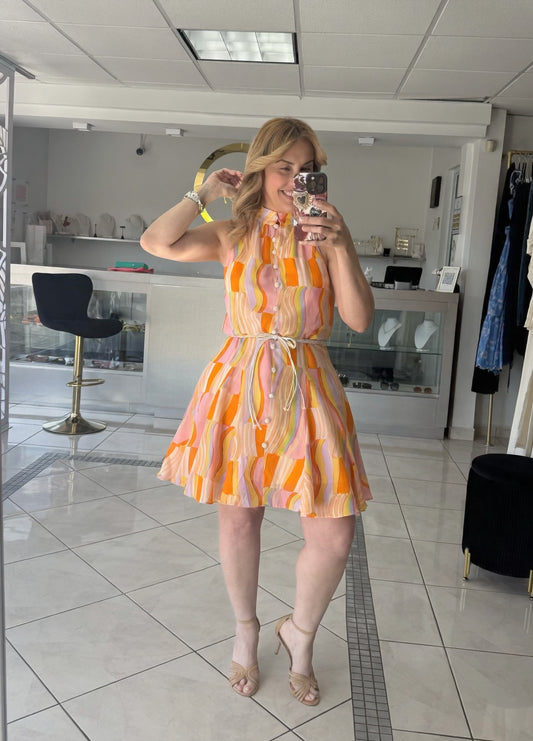 Colorfull short dress