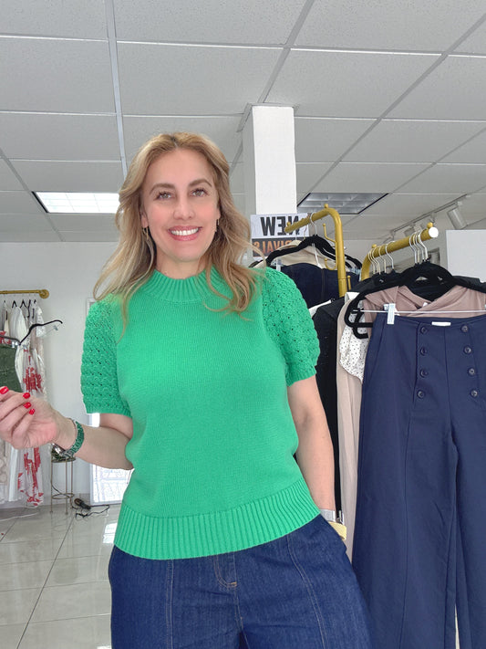 Esmerald Grace Knit Blouse