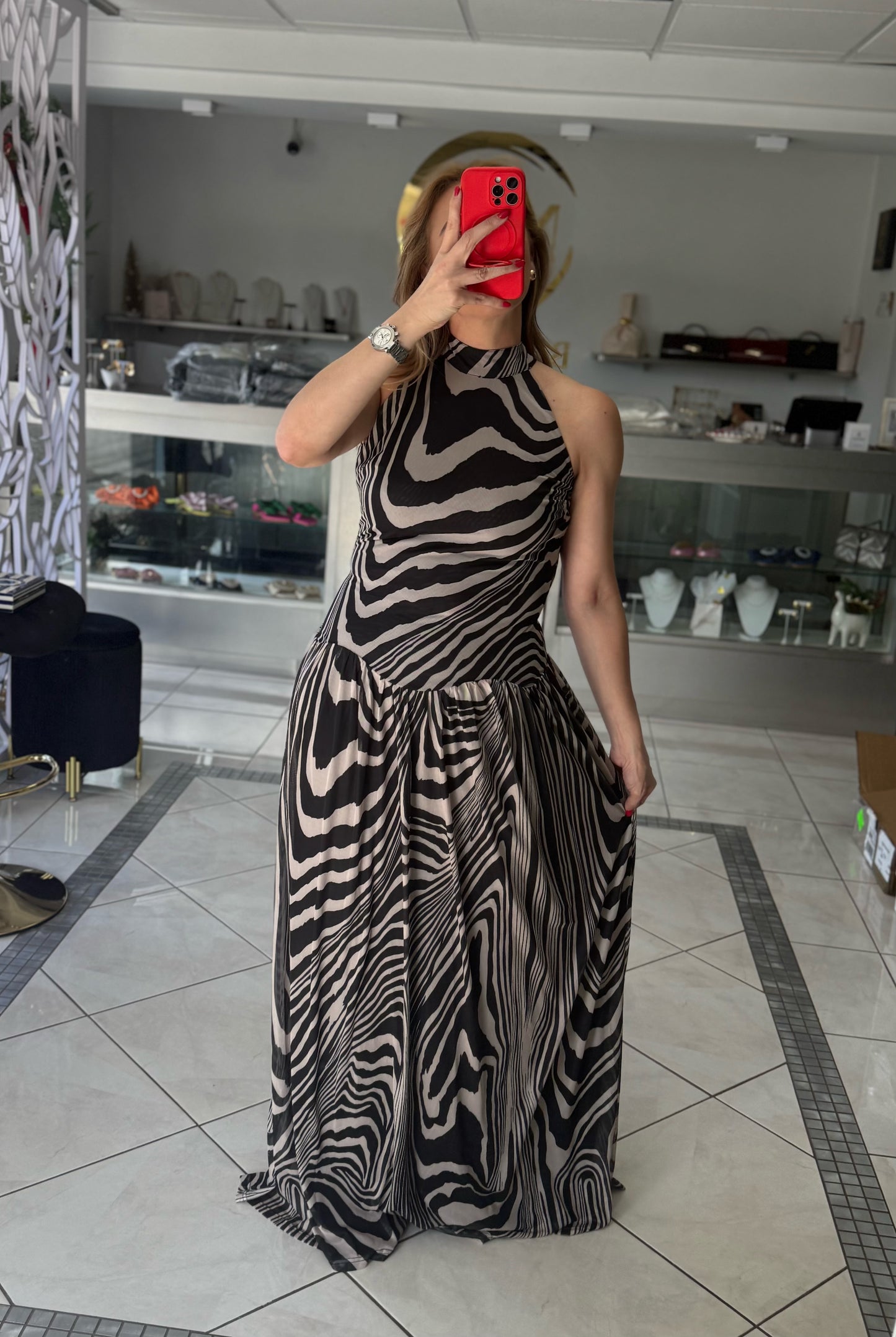 Camille open back dress