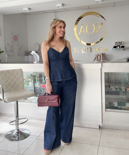 I love denim pant set