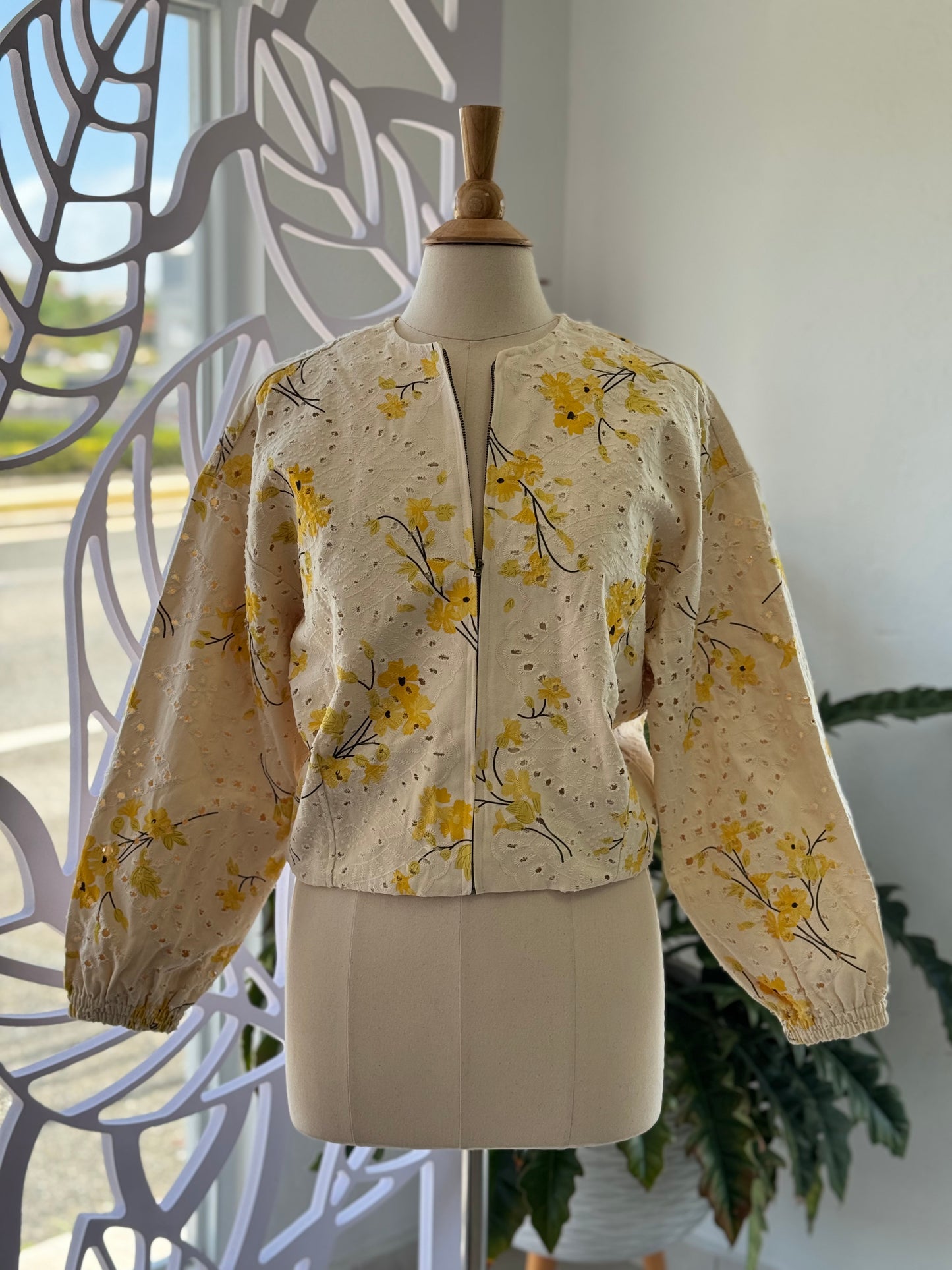 Floral Grace Zip Up